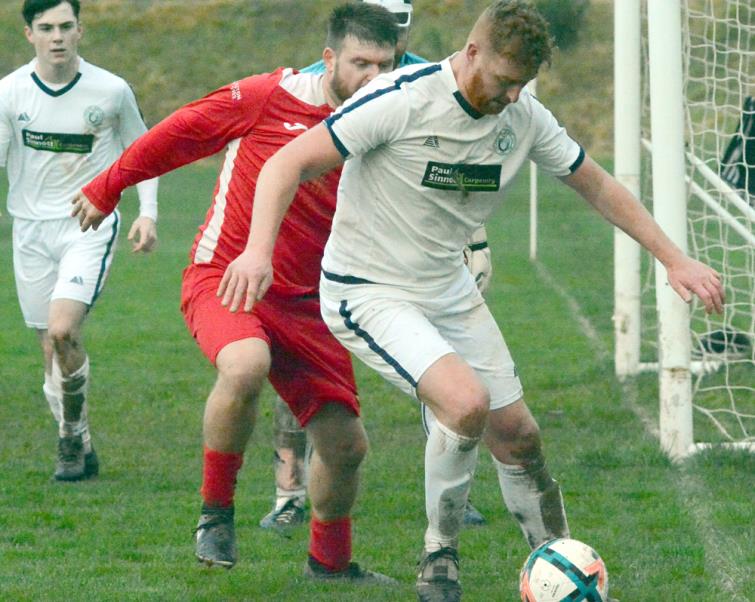 Skipper Patrick Hughes scored from the spot for Fishguard Sports